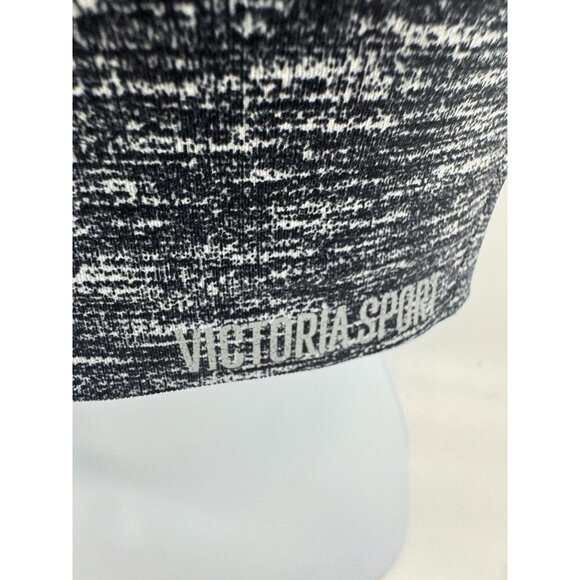 Victorias Secret Speckled Sports Bra Gray Racerback 34B Strappy Back Activewear - Picture 3 of 11